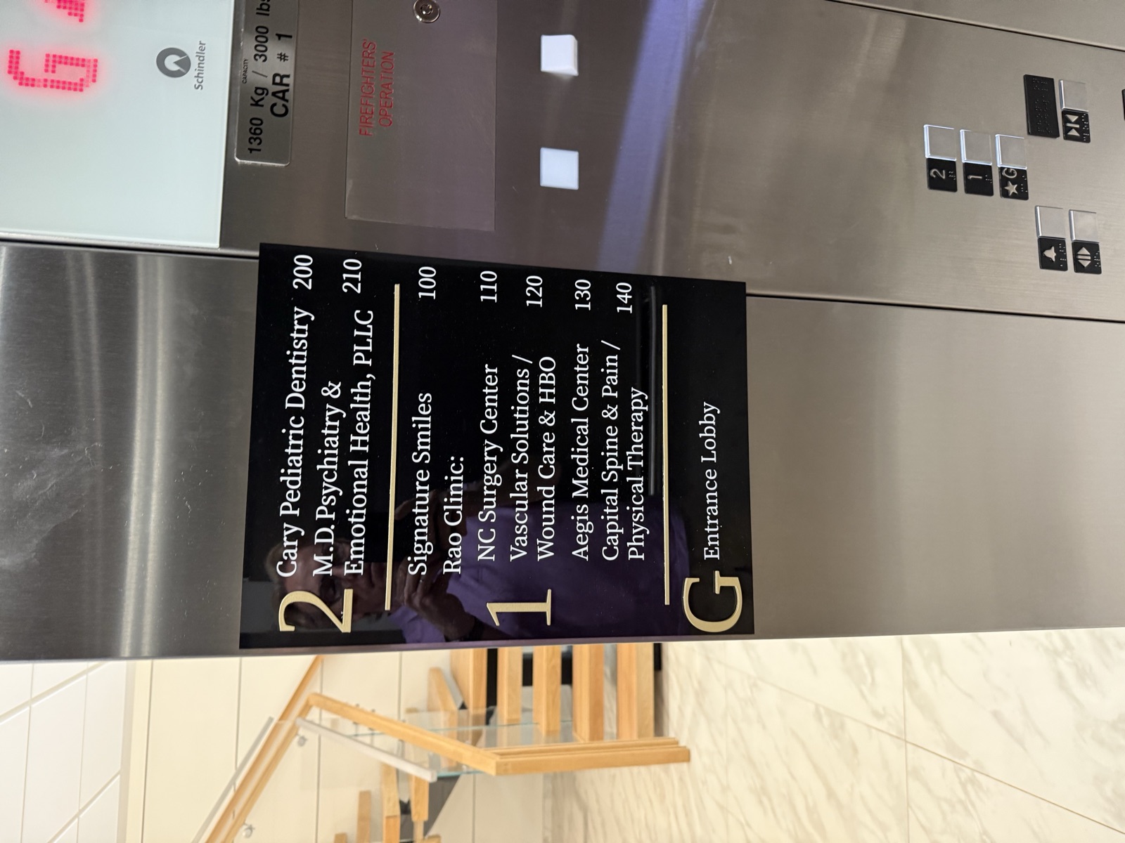 Custom interior directory sign